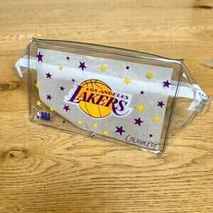 Lakers Colourpop X NBA Los Angeles Clear Make Up Bag